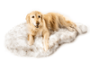 Carica l&#39;immagine nel visualizzatore di Gallery, Luxury Ultra-Soft Faux Fur Memory Foam Bed | Curve White-Beige - Luxury Ultra-Soft Faux Fur Memory Foam Bed | Curve White-Beige - PetsLoveSurprises
