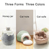Carica l&#39;immagine nel visualizzatore di Gallery, FluffNest™ | 3-in-1 Foldable Plush &amp; Soft Cat Bed - PetsLoveSurprises