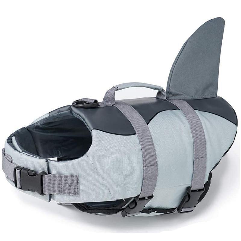 Shark Dog Life Jacket | Lifesaver Vest with Rescue Handle - Shark Dog Life Jacket | Lifesaver Vest with Rescue Handle - PetsLoveSurprises