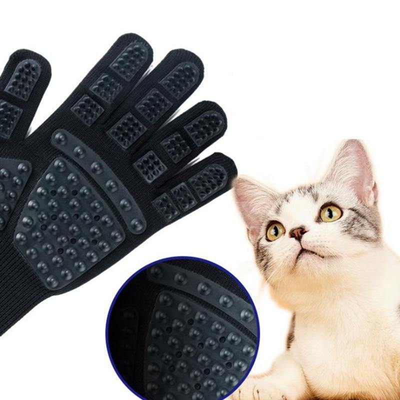 Pet Grooming Gloves For Cats & Dogs - Pet Grooming Gloves For Cats & Dogs - PetsLoveSurprises