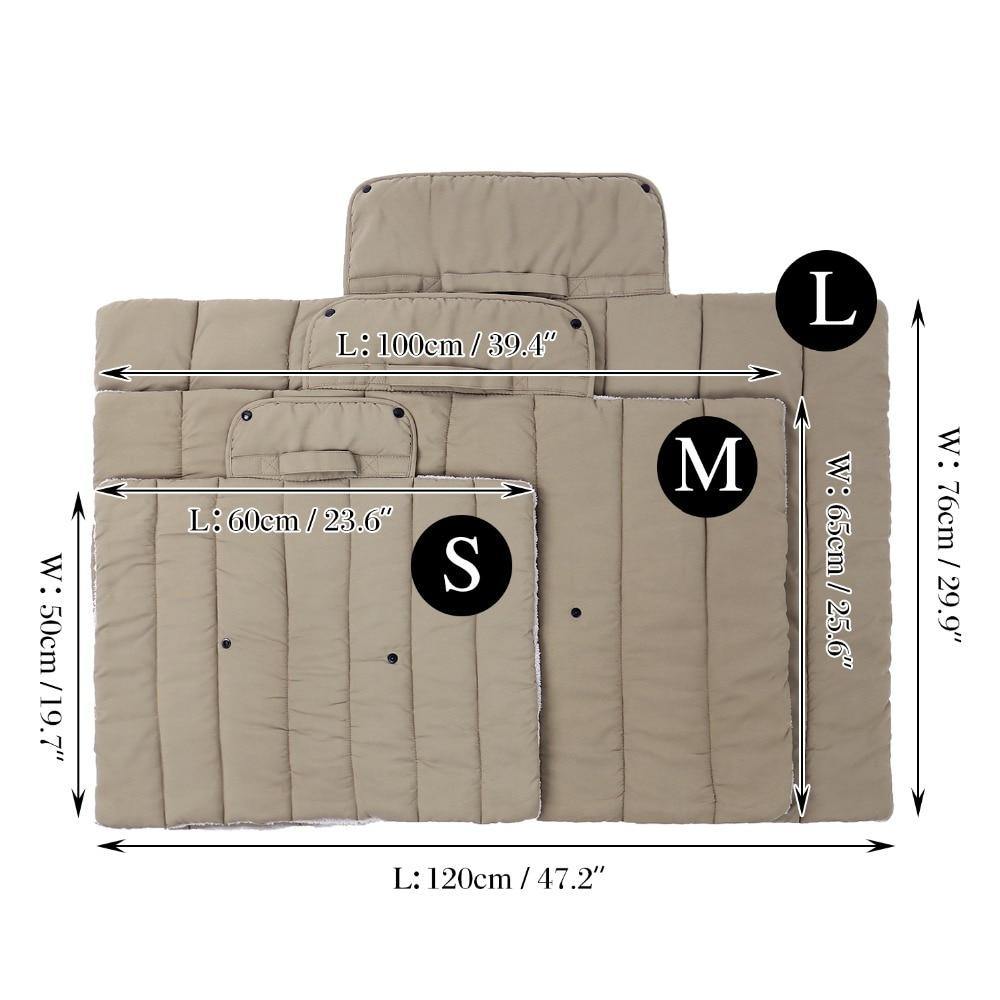 Foldable Pet Bed | Soft & Warm Travel Mat - Foldable Pet Bed | Soft & Warm Travel Mat - PetsLoveSurprises
