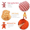 Zoo Plush Chew Squeaky Toys - PetsLoveSurprises