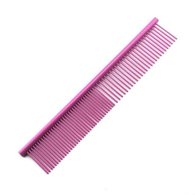 Colorful Professional Grooming Comb | Stainless Steel - Colorful Professional Grooming Comb | Stainless Steel - PetsLoveSurprises