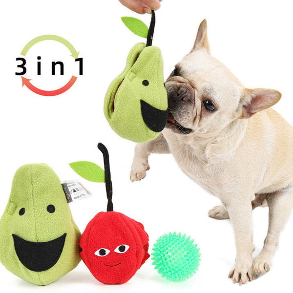 Squeaky Tom™  3-in-1 toy for dogs that love surprises